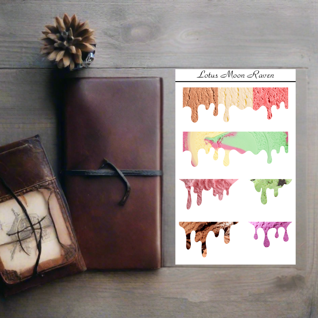 Ice Cream Drip Sheet