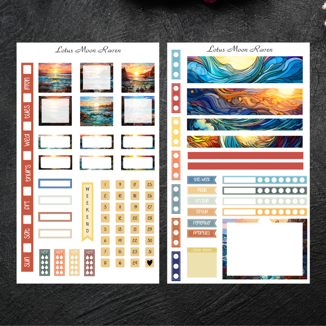 Stained Glass Beach Hobo Weeks Kit