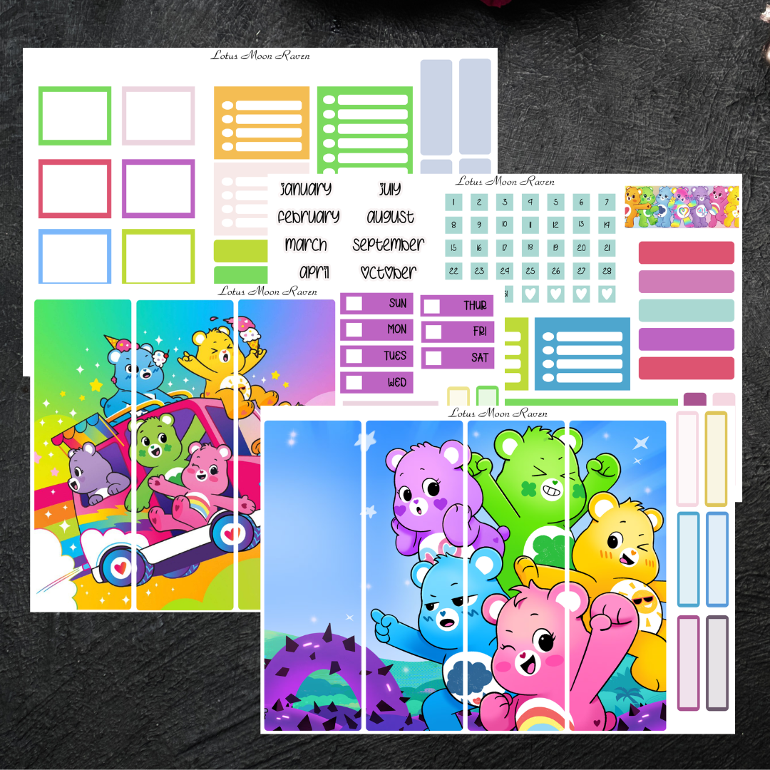 Rainbow Bear Full Scene Hobo Cousin Kit