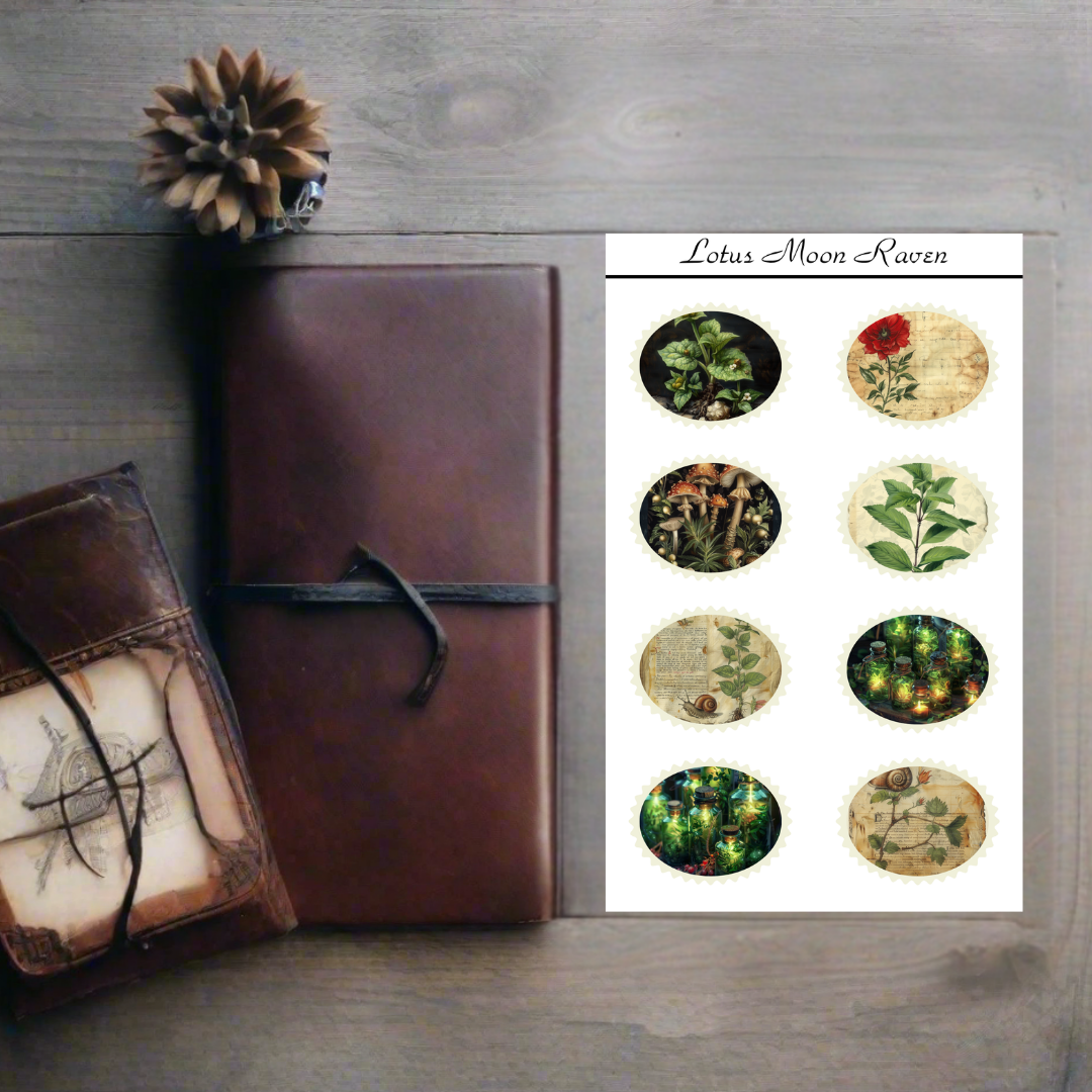 Apothecary Postage Stamp Style