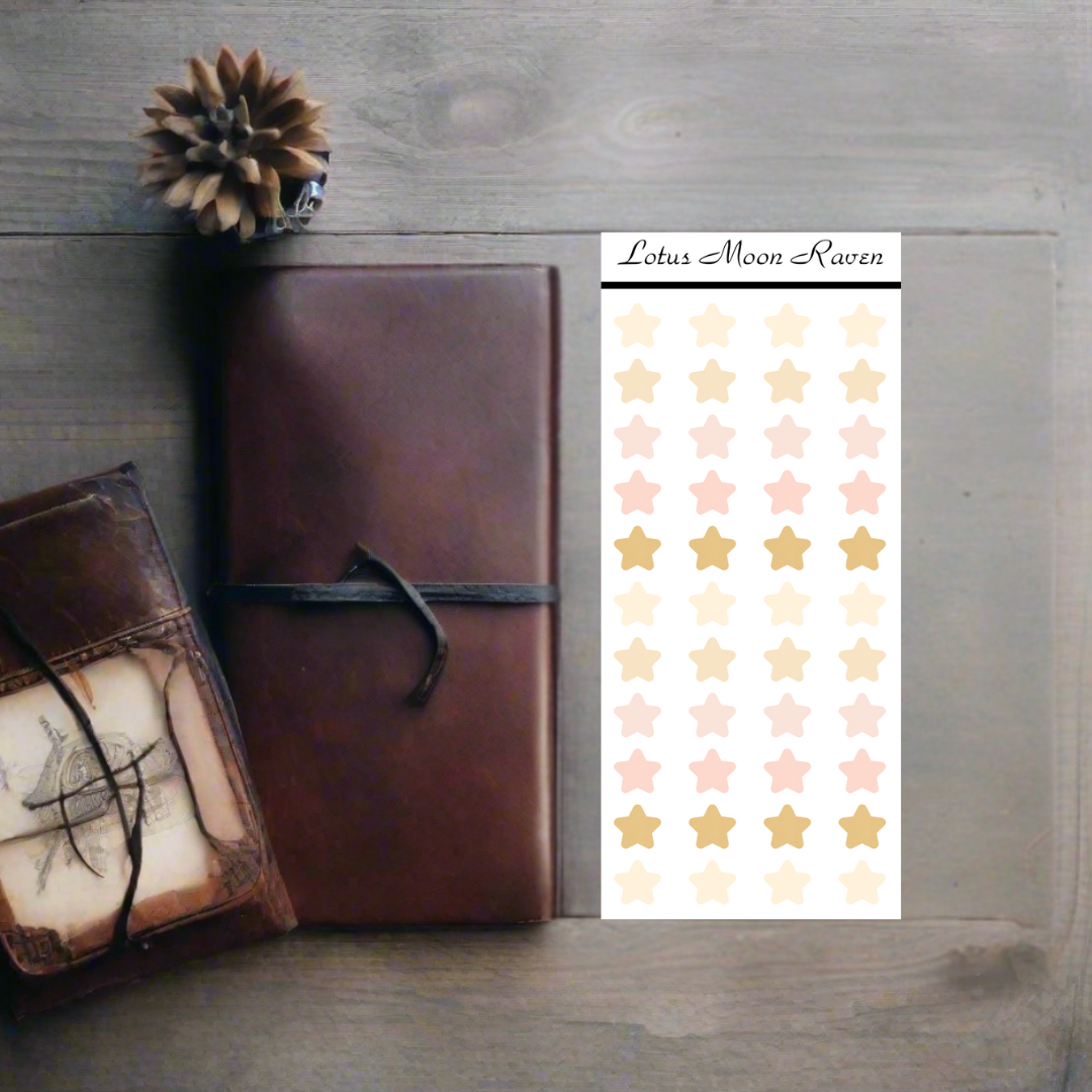 Golden Hour Dot Stickers