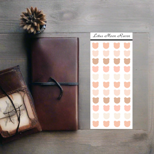 Sunset Terra Dot Stickers