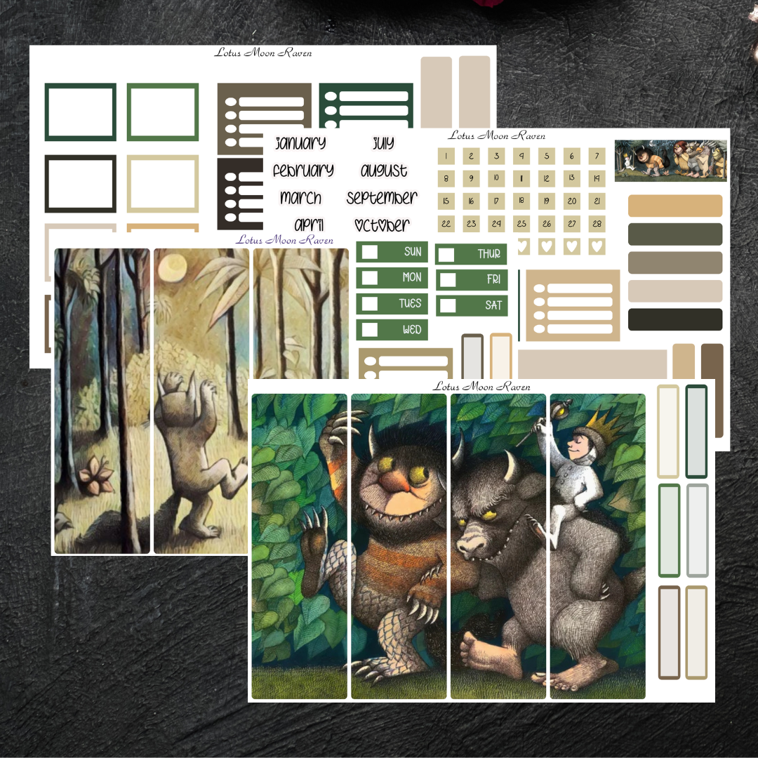 Jungle Monsters Full Scene Hobo Cousin Kit