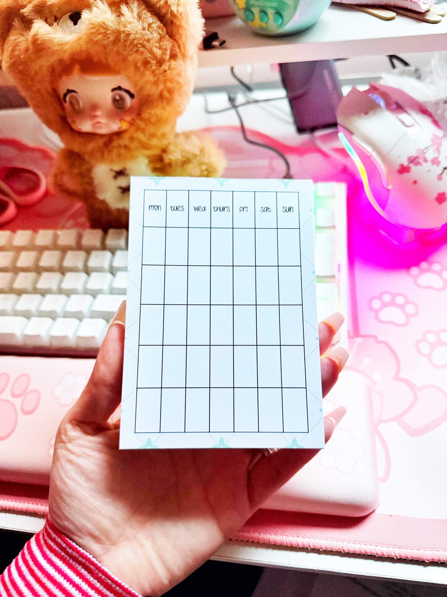 Monthly Note Pad