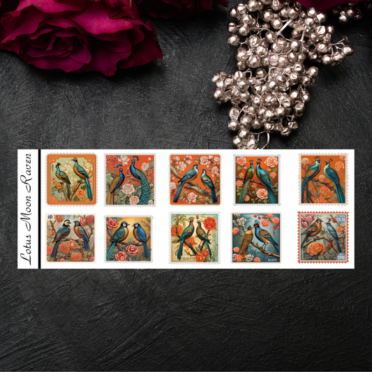 Petals and feathers Stamp Booklet Style Sheet