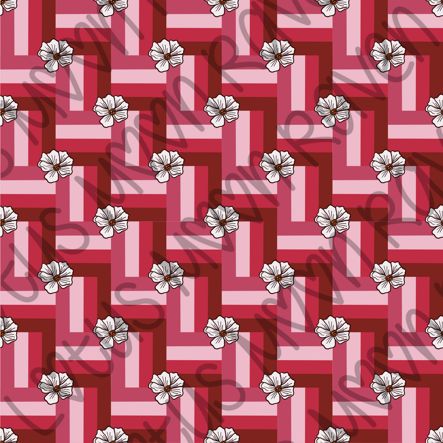 Striped Flowers Papers