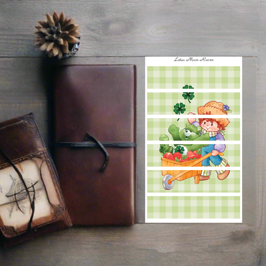 Strawberry Girl and Friends with Rainbow Bears Pocket Scene Sheet