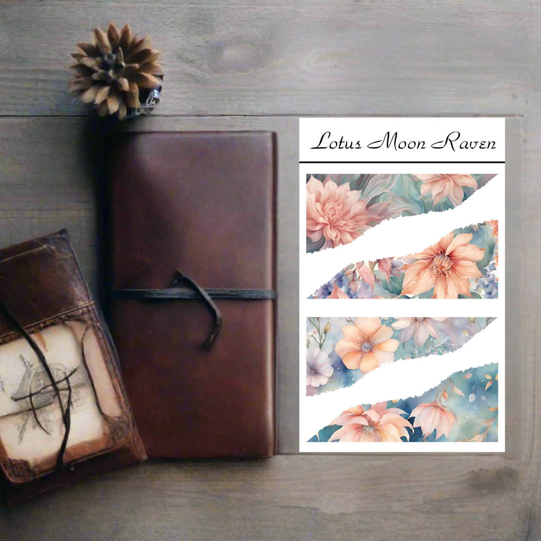 Whimsical Flowers Washi Deco