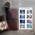Winter Castle Postage Stamp Style