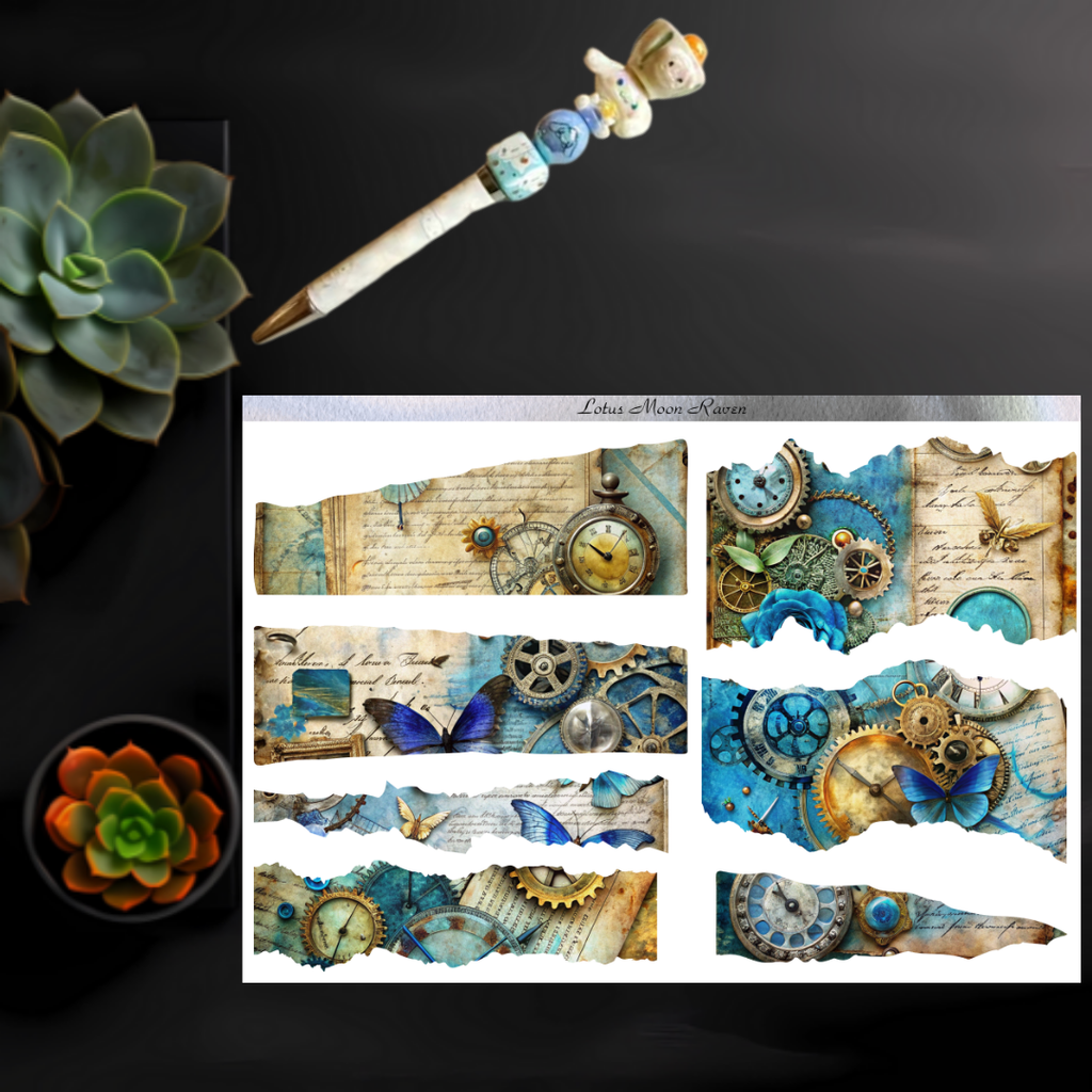 Steampunk Butterfly Journaling Kit
