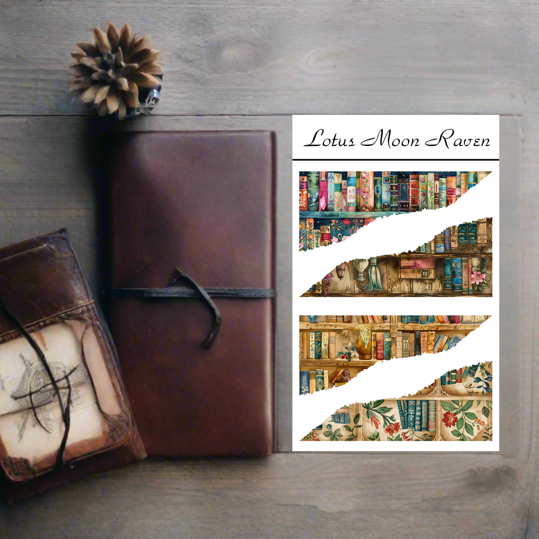 Bookshelf Washi Deco