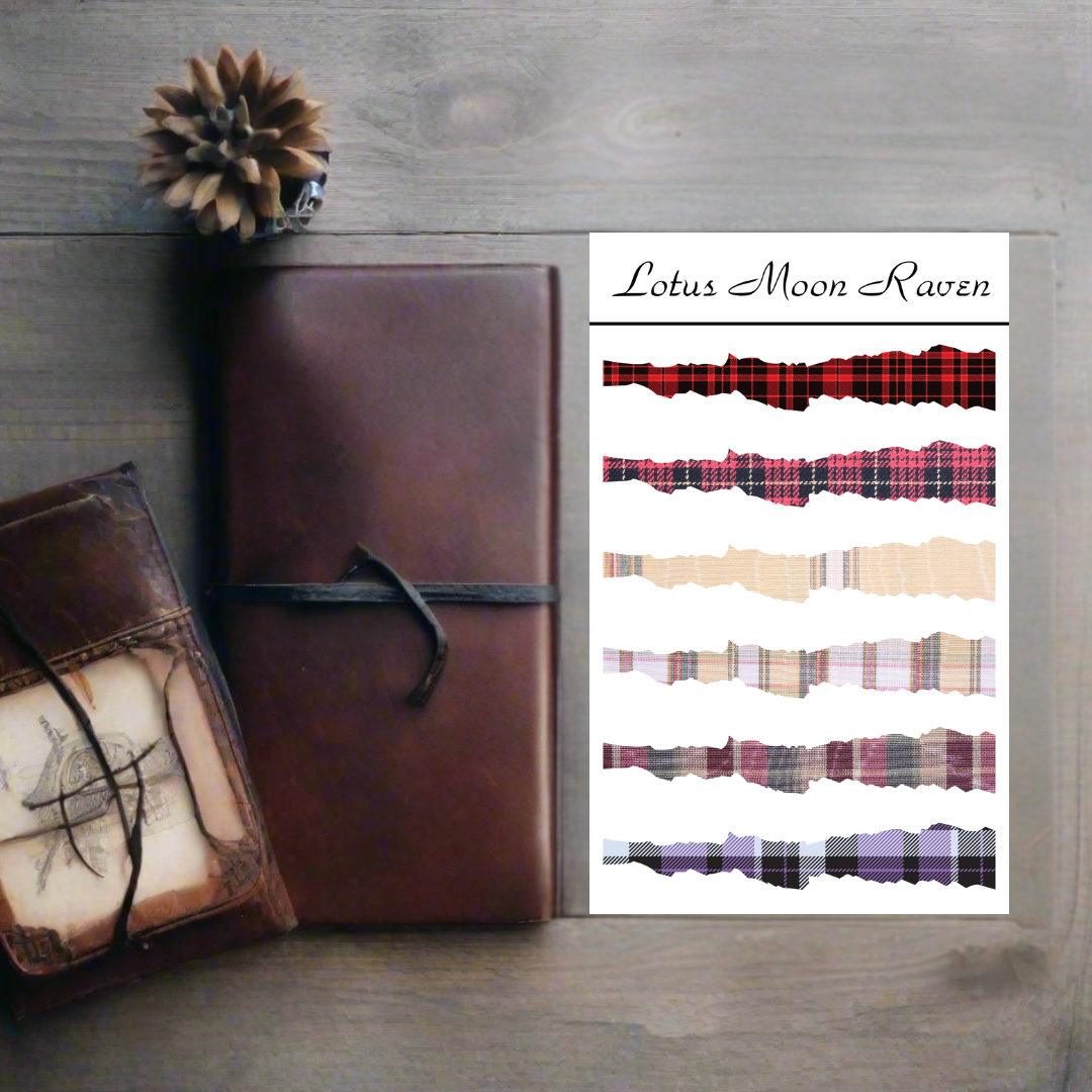 Plaid Washi Deco