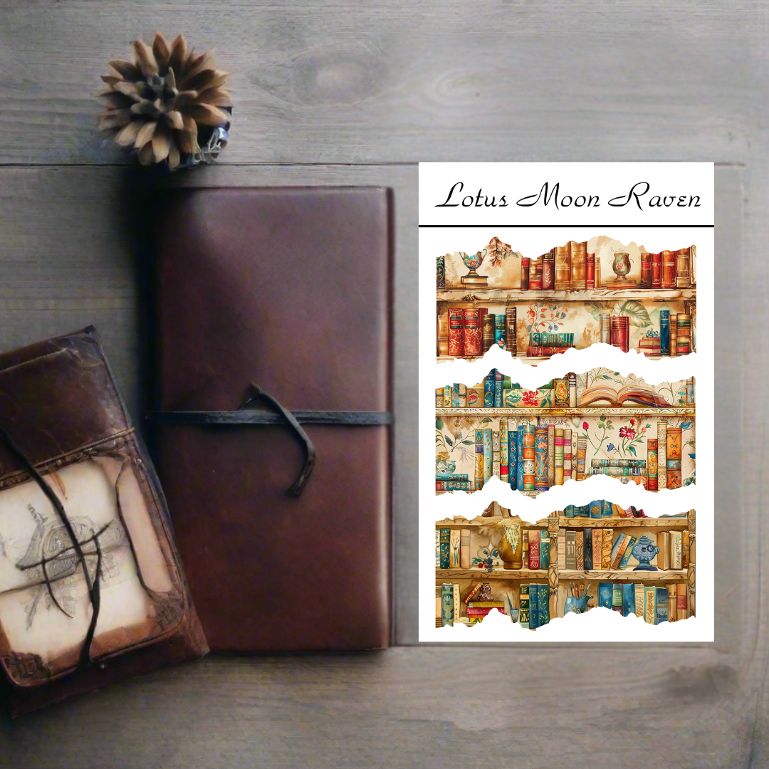 Bookshelf Washi Deco