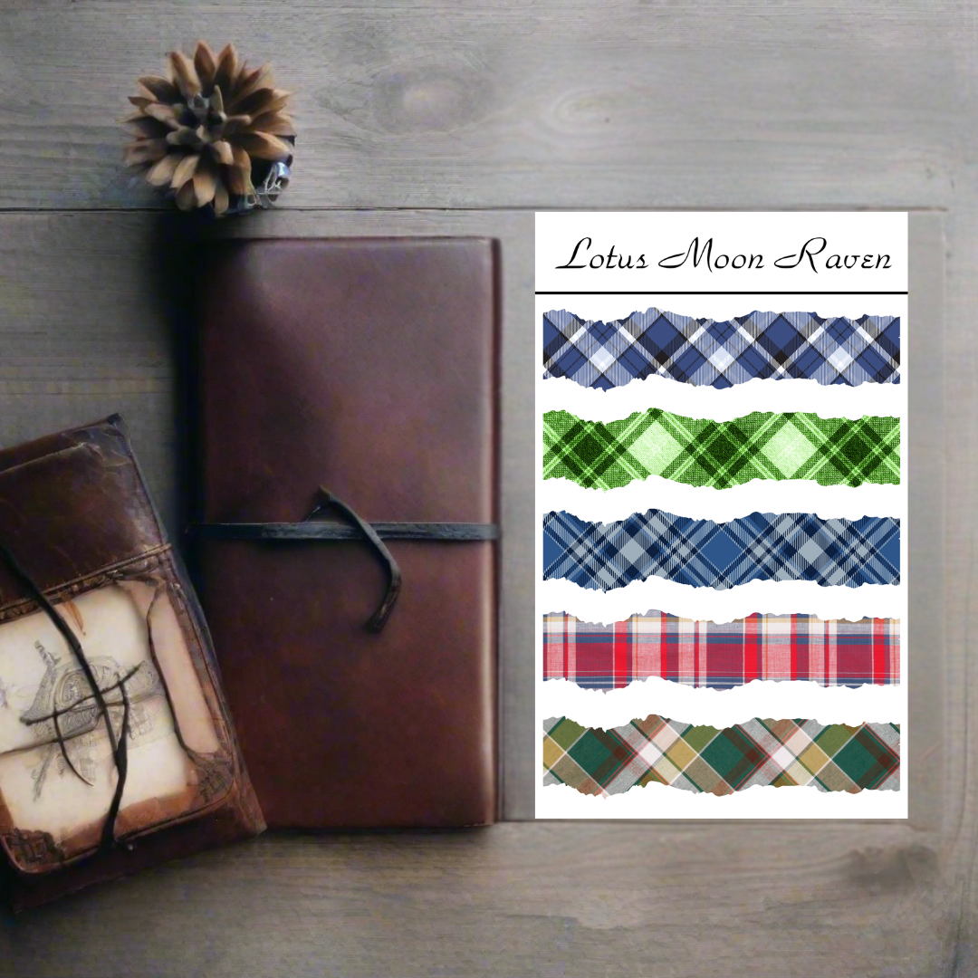 Plaid Washi Deco