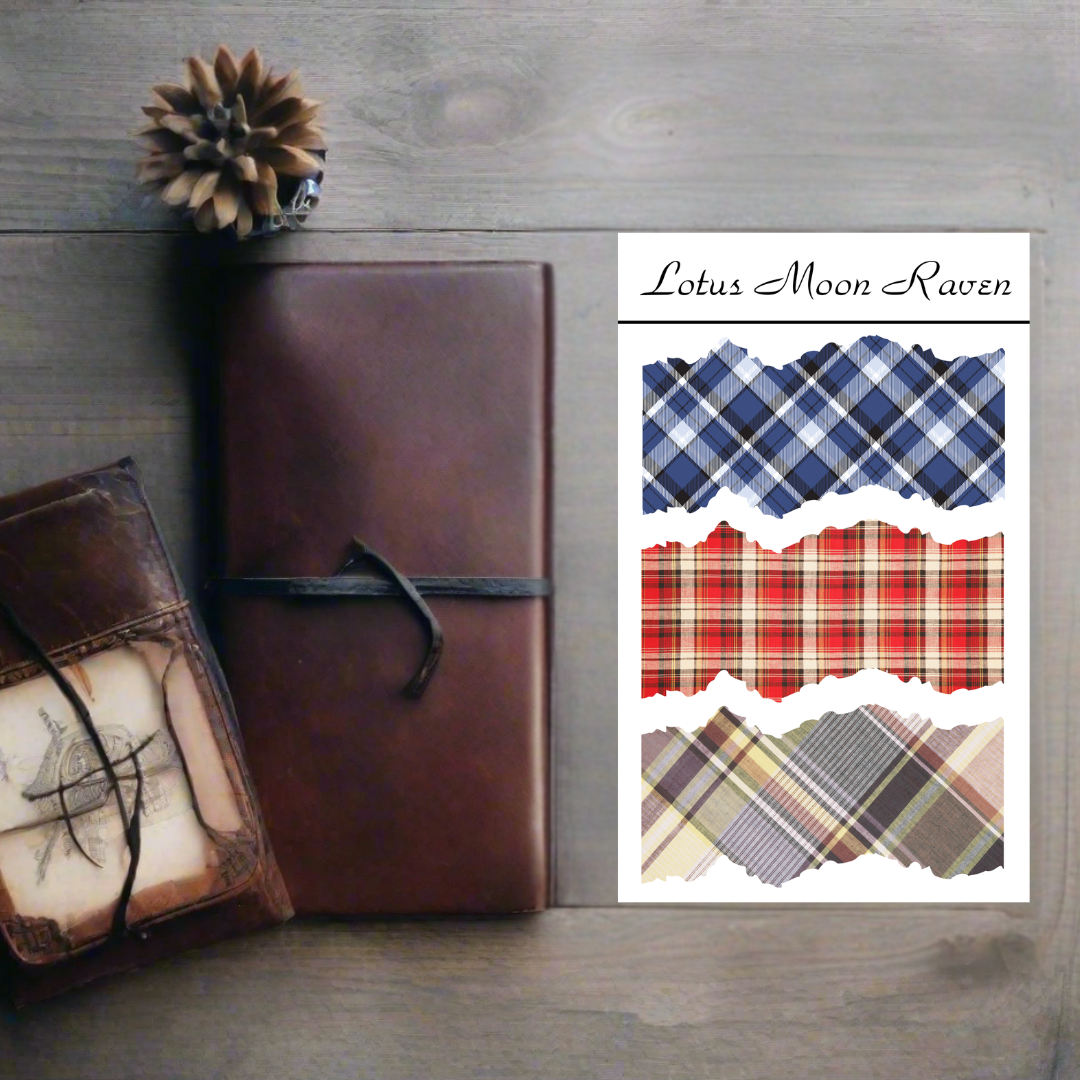 Plaid Washi Deco