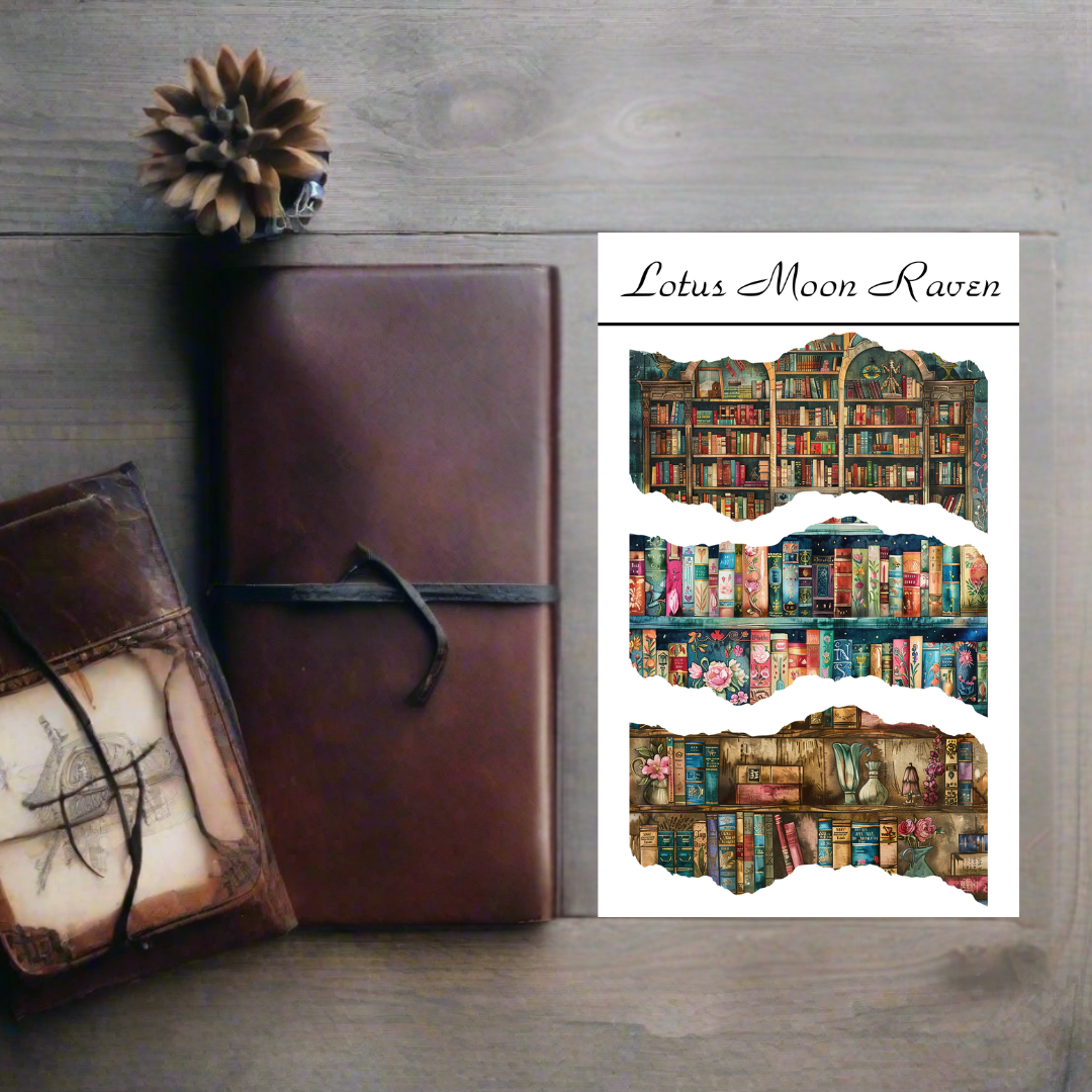 Bookshelf Washi Deco