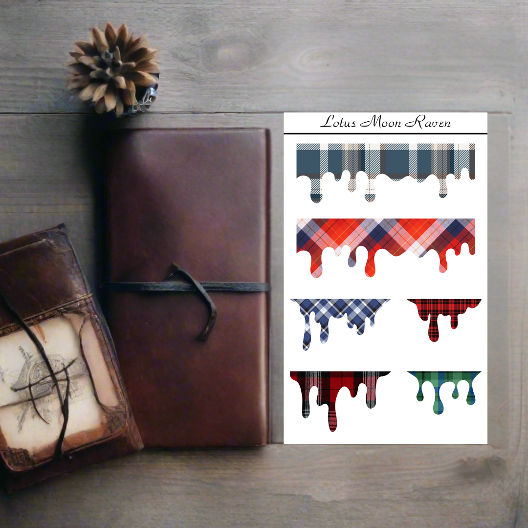 Plaid Drip Sheet
