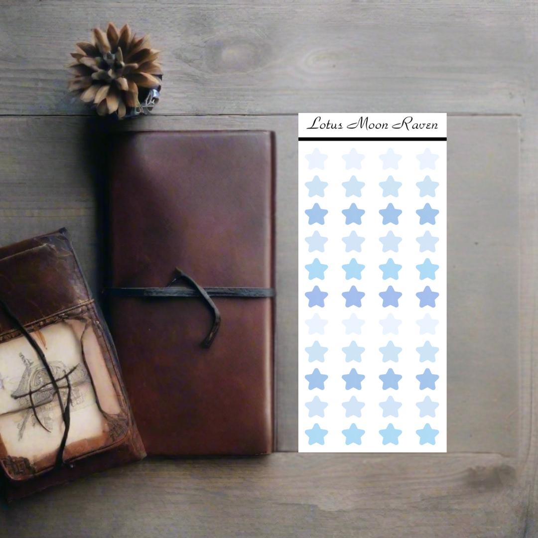 Clear Ocean Dot Stickers