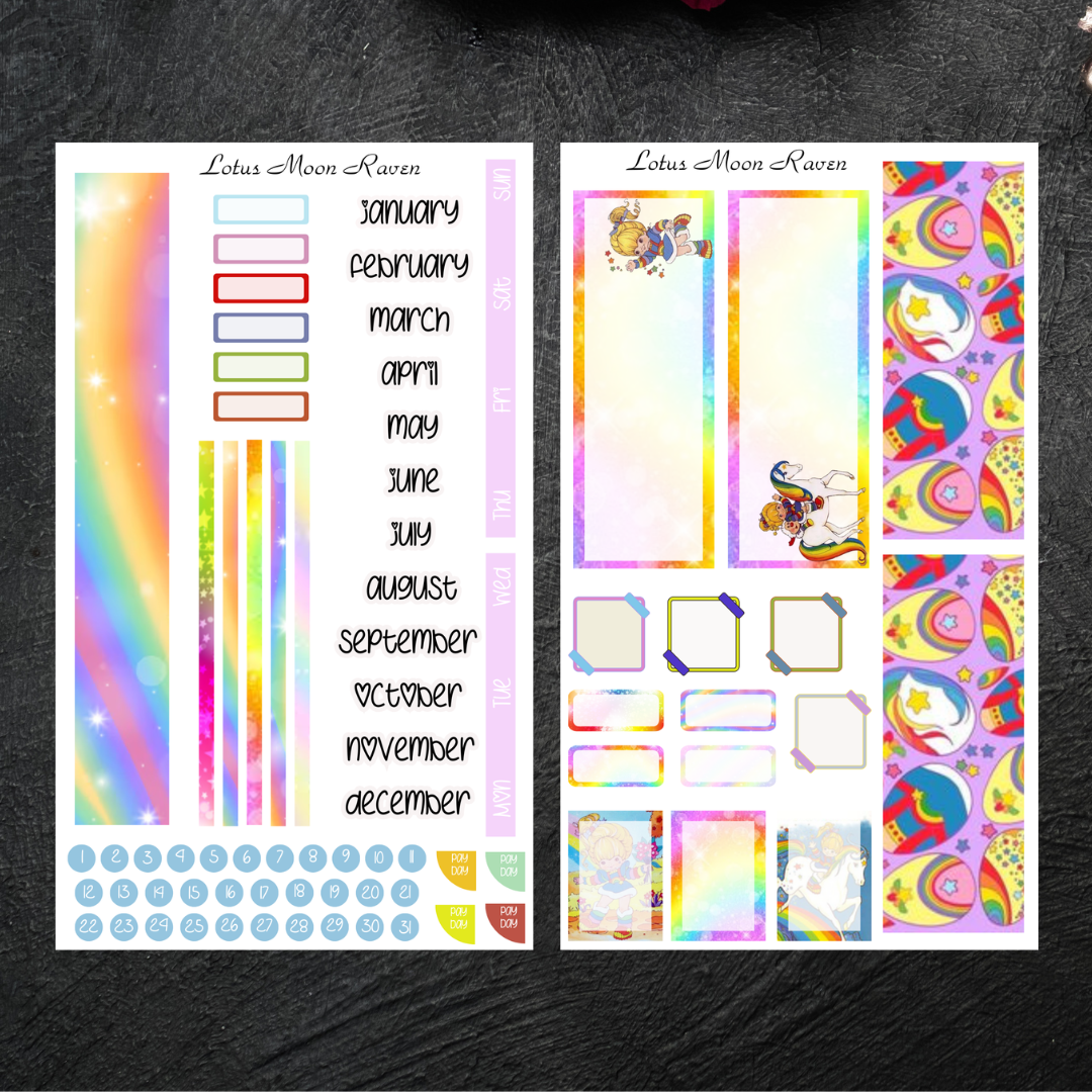 Rainbow Girl Hobo Weeks Monthly Kit