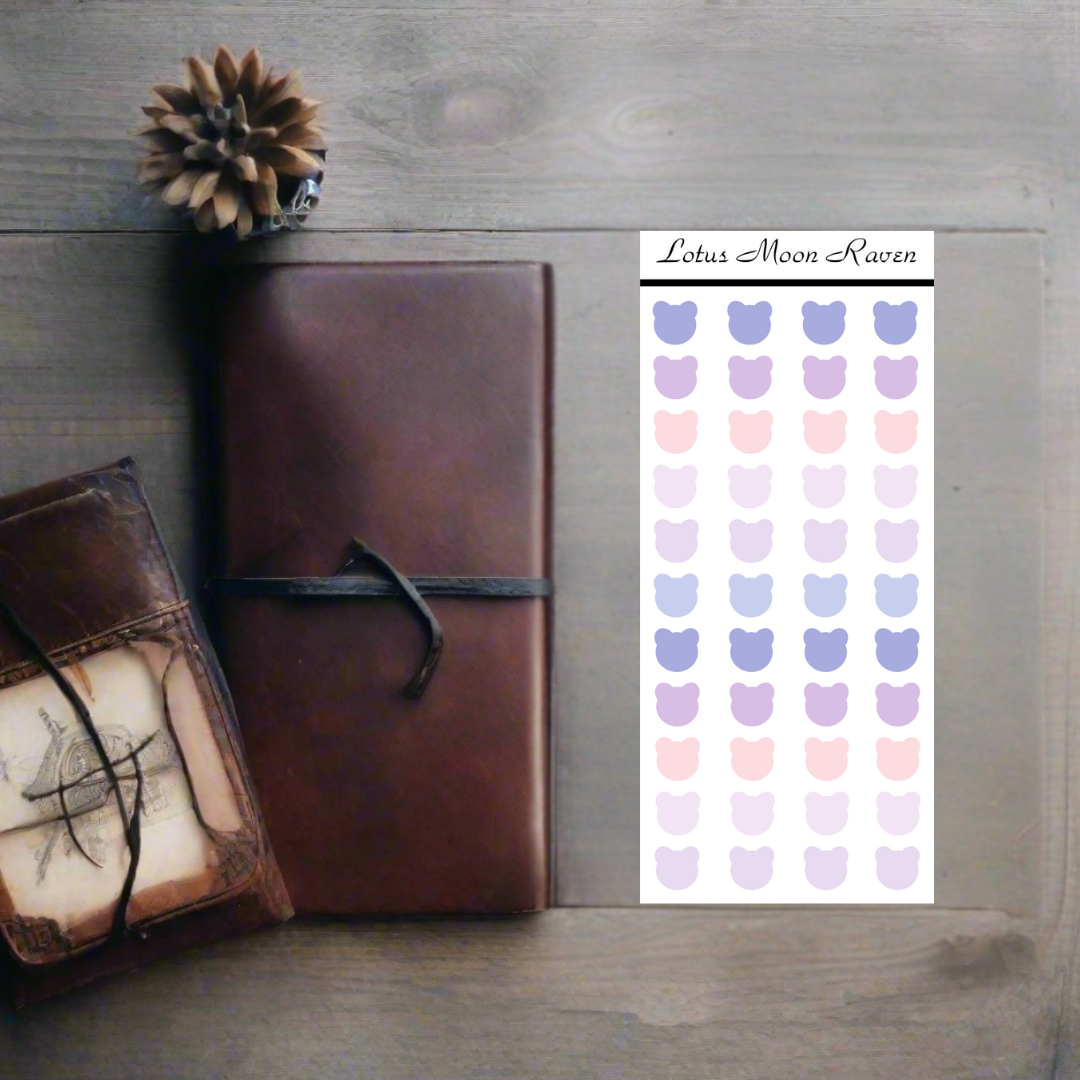 Lilac Dreamer Dot Stickers