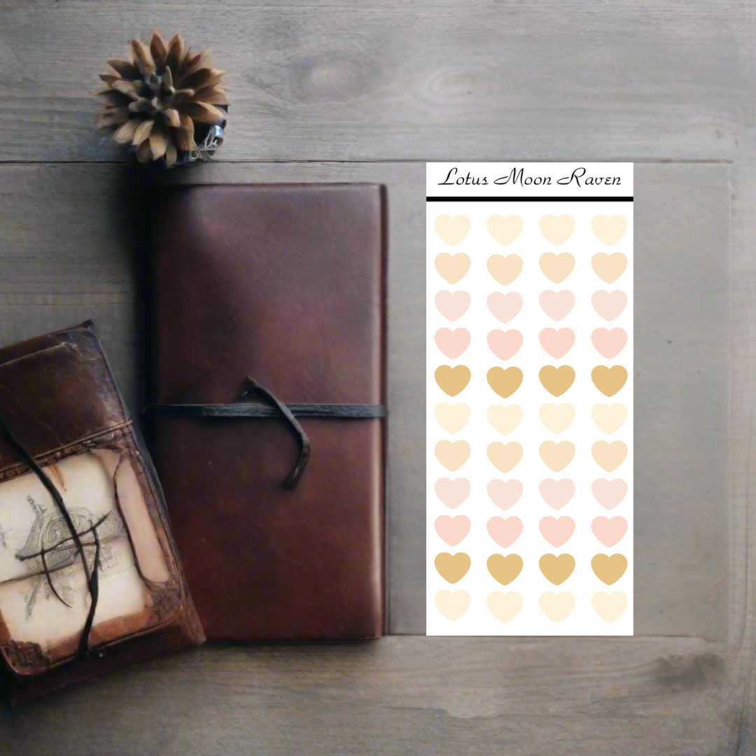 Golden Hour Dot Stickers