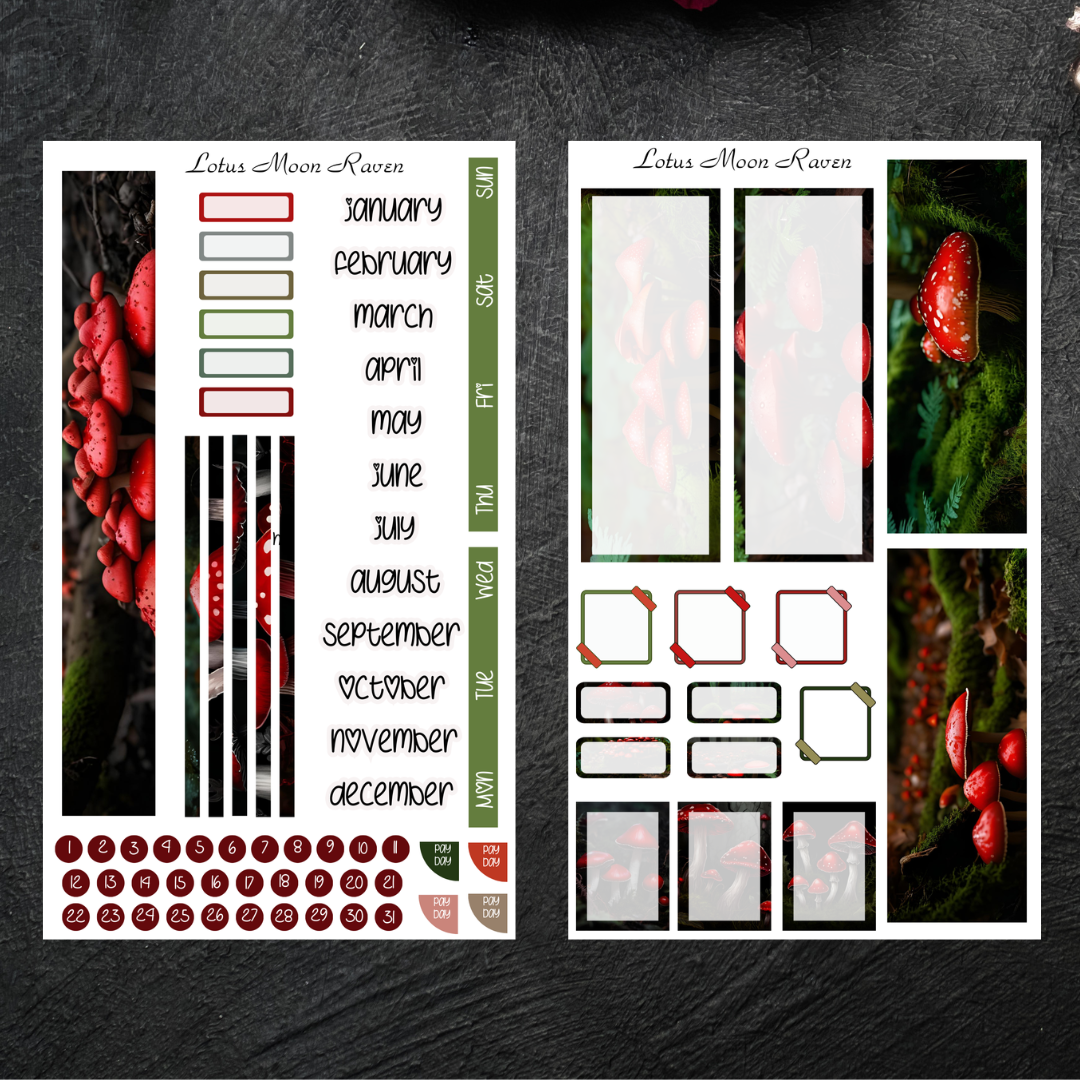 Red Mushroom Hobo Weeks Monthly Kit