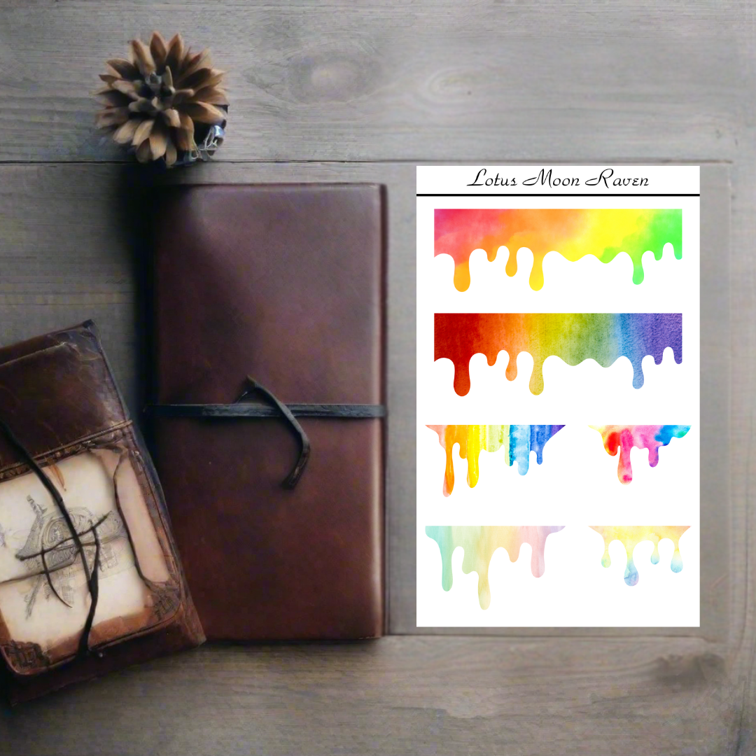 Rainbow Drip Sheet