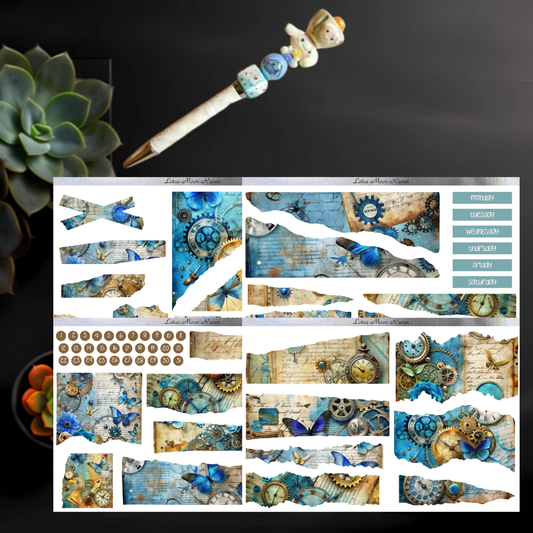 Steampunk Butterfly Journaling Kit