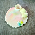 Pastel Kitty Painting Raven Tray