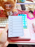 Green Weekly Note Pad