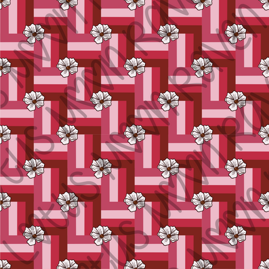 Striped Flowers Papers