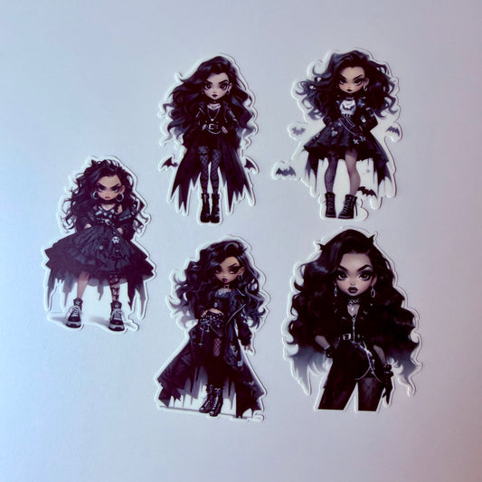 Dark Haired Goth Girls 1