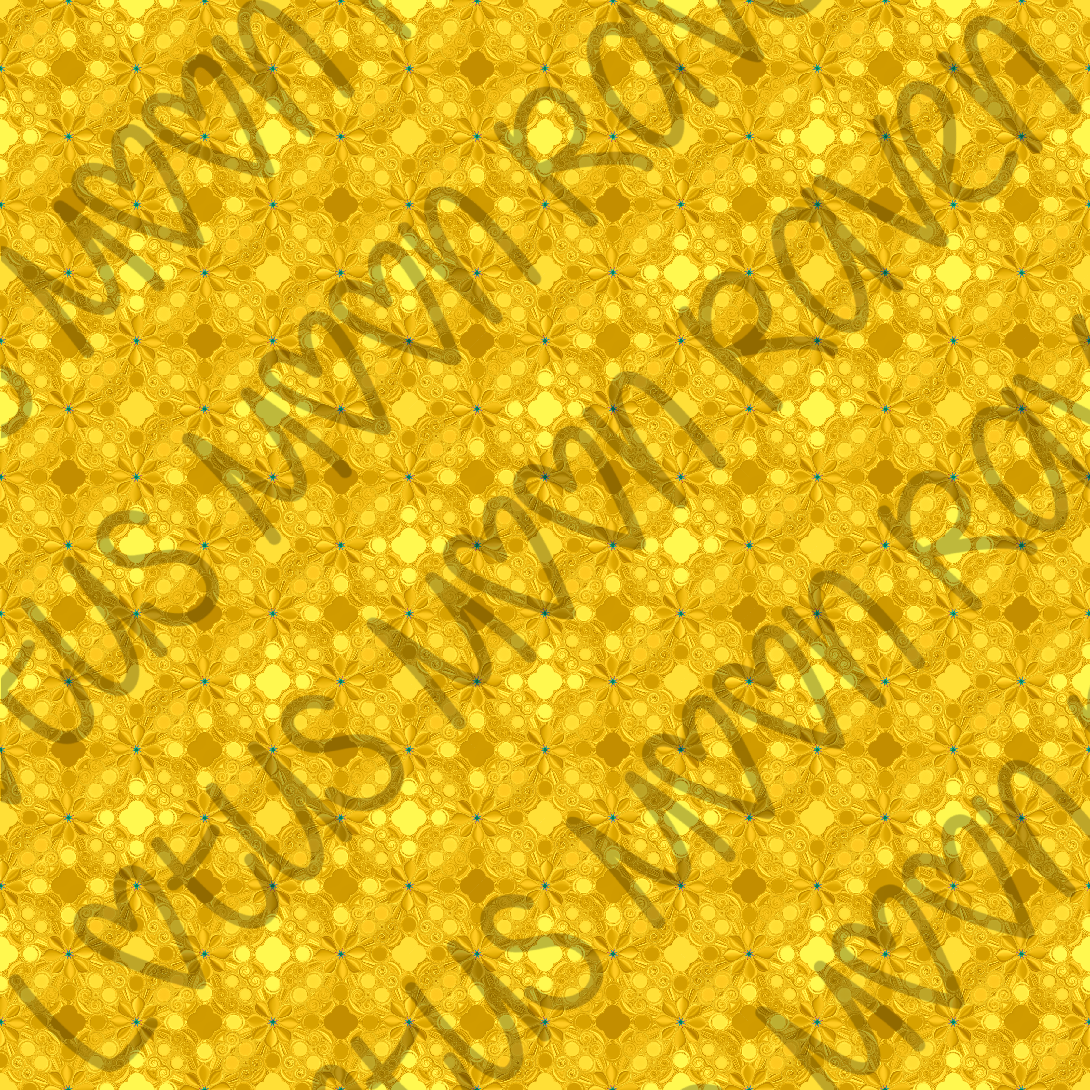Golden Flowers Paper